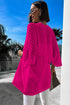 Hollow-out Knit Kimono Lightweight Cardigan